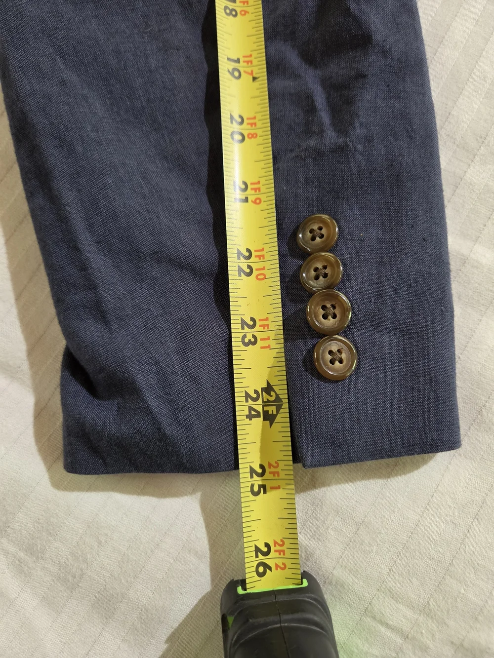 J Crew 42S Ludlow Slim Portugese Somelos Navy Blue Cotton Linen blazer new